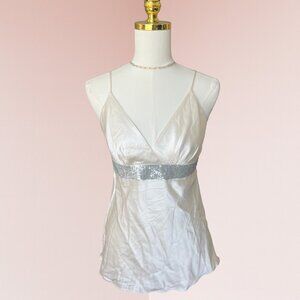 Express Satin Sequin Waist Cami